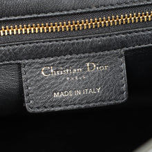 Christian Dior Black Supple Cannage Caro Large Flap Bag