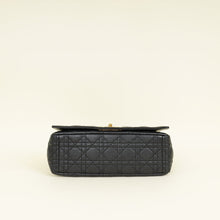 Christian Dior Black Supple Cannage Caro Large Flap Bag