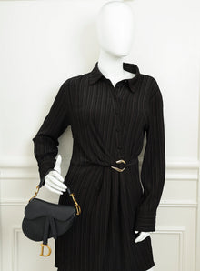 Christian Dior Black Saddle Mini Bag