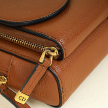 Christian Dior Brown Double Saddle Pouch Crossbody Bag