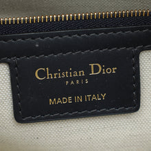 Christian Dior Navy Blue Oblique D-Vibe Medium Bowling Bag