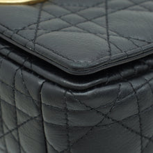 Christian Dior Black Caro Cannage Small Flap Bag