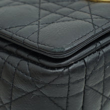 Christian Dior Black Caro Cannage Small Flap Bag
