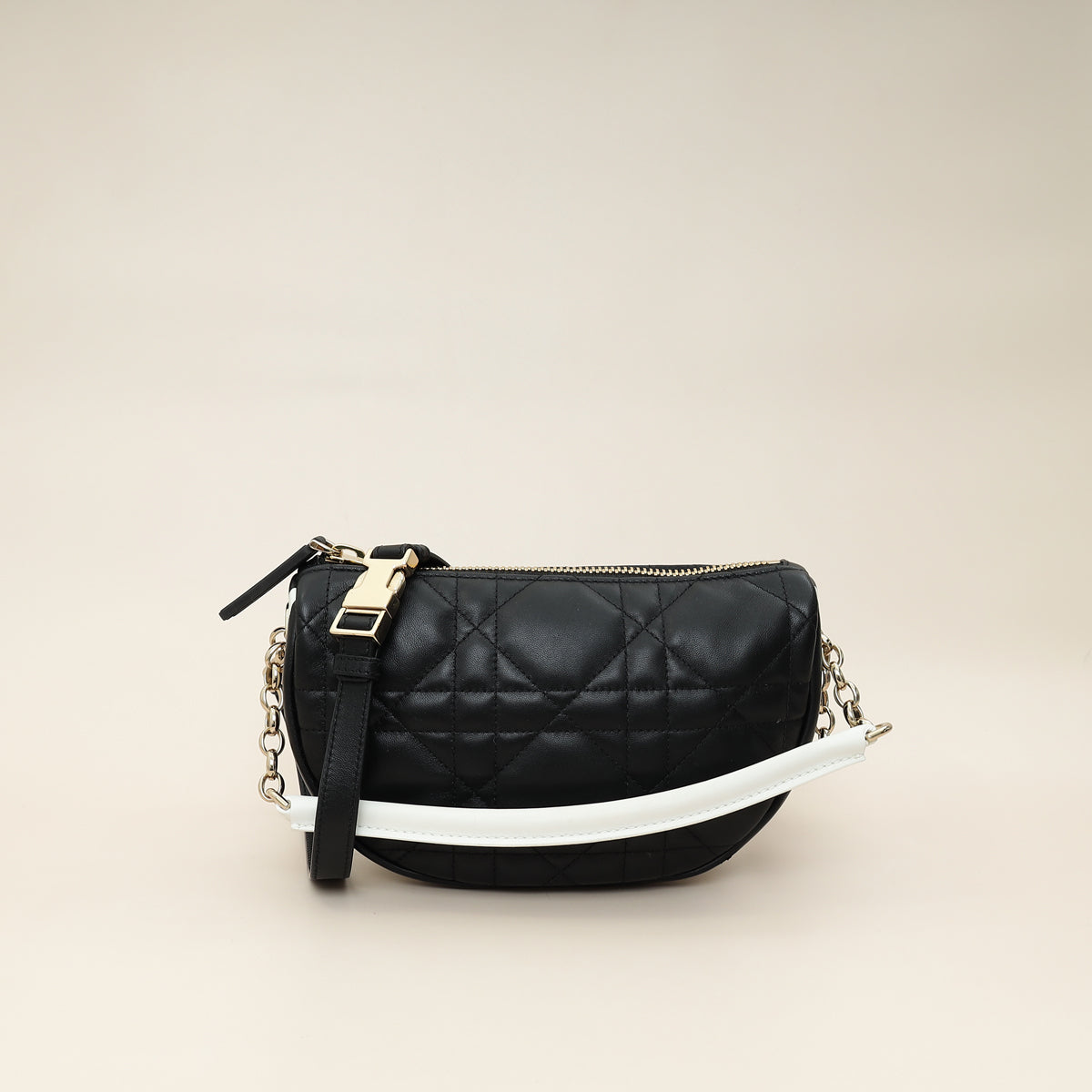 Christian Dior Black Cannage Small Dior Vibe Hobo Bag