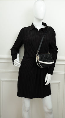 Christian Dior Black Cannage Small Dior Vibe Hobo Bag