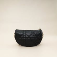 Christian Dior Black Cannage Small Dior Vibe Hobo Bag