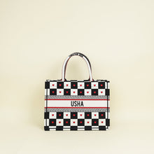 Christian Dior Tricolor Dioramour D-Chess Heart Book Medium Tote Bag