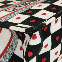 Christian Dior Tricolor Dioramour D-Chess Heart Book Medium Tote Bag