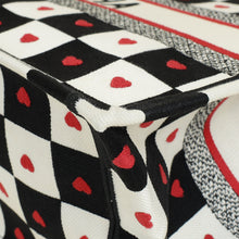 Christian Dior Tricolor Dioramour D-Chess Heart Book Medium Tote Bag