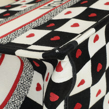 Christian Dior Tricolor Dioramour D-Chess Heart Book Medium Tote Bag