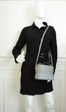 Christian Dior Grey Cannage Diortravel Vanity Case
