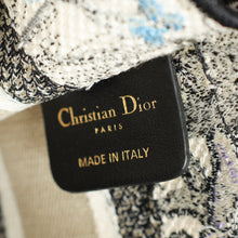 Christian Dior Multicolor Mille Fleurs Embroidery Mini Book Tote Bag W/ UP Initial