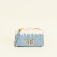 Christian Dior Blue Tie-Dye Denim Macrocannage Caro Medium Shoulder Bag