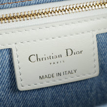 Christian Dior Blue Tie-Dye Denim Macrocannage Caro Medium Shoulder Bag