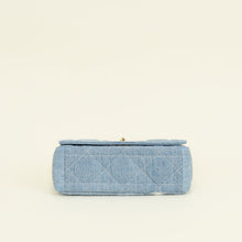 Christian Dior Blue Tie-Dye Denim Macrocannage Caro Medium Shoulder Bag