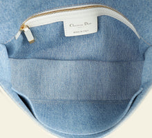 Christian Dior Blue Tie-Dye Denim Macrocannage Caro Medium Shoulder Bag