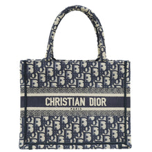 Christian Dior Navy Blue Oblique Book Tote Small Bag