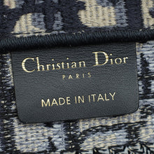 Christian Dior Navy Blue Oblique Book Tote Small Bag