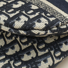 Christian Dior Navy Blue Oblique Saddle Medium Bag