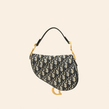 Christian Dior Navy Blue Mini Saddle Bag w/Strap