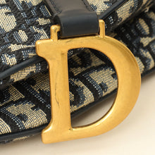 Christian Dior Navy Blue Mini Saddle Bag w/Strap