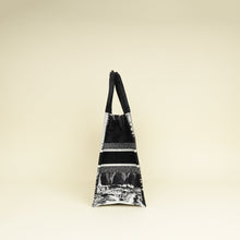 Christian Dior Paris w/ Eiffel Tower Embroidered Book Medium Tote Bag