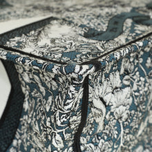 Christian Dior Tricolor "Around the World" Embroidered Book Medium Tote Bag