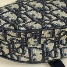 Christian Dior Navy Blue Oblique Saddle Mini Bag W/ Strap