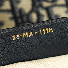 Christian Dior Navy Blue Oblique Saddle Medium Bag