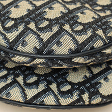 Christian Dior Navy Blue Oblique Saddle Medium Bag