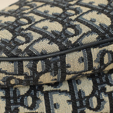 Christian Dior Navy Blue Oblique Saddle Medium Bag