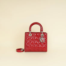 Christian Dior Red Lady Dior Medium Bag