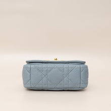 Christian Dior Blue Cannage Micro Caro Bag