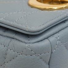Christian Dior Blue Cannage Micro Caro Bag