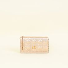 Christian Dior Iridescent Metallic Pink Caro Pouch with Chain