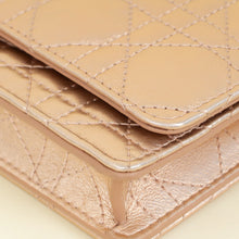 Christian Dior Iridescent Metallic Pink Caro Pouch with Chain