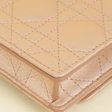 Christian Dior Iridescent Metallic Pink Caro Pouch with Chain