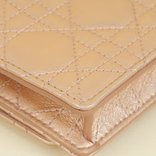 Christian Dior Iridescent Metallic Pink Caro Pouch with Chain