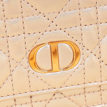 Christian Dior Iridescent Metallic Pink Caro Pouch with Chain