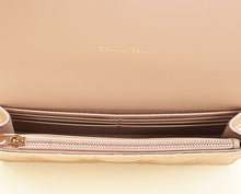 Christian Dior Iridescent Metallic Pink Caro Pouch with Chain