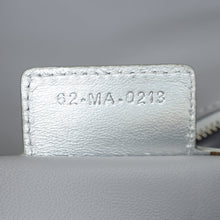 Christian Dior Metallic Silver Small Dior Caro Bag