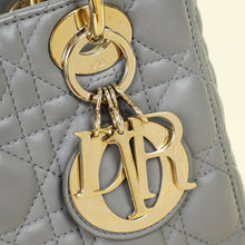 Christian Dior Gray My ABCDior Lady Dior Small Bag