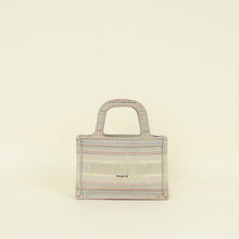 Christian Dior Greige Multicolor Mini Book Tote Bag