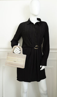 Christian Dior Greige Multicolor Mini Book Tote Bag