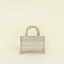Christian Dior Greige Multicolor Mini Book Tote Bag