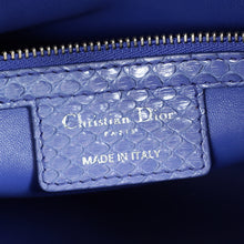 Christian Dior Purple Python Lady Dior Medium Bag