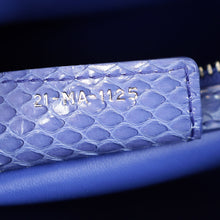 Christian Dior Purple Python Lady Dior Medium Bag
