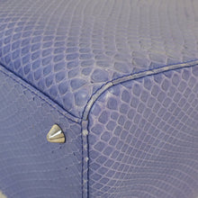 Christian Dior Purple Python Lady Dior Medium Bag