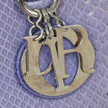 Christian Dior Purple Python Lady Dior Medium Bag