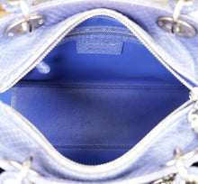 Christian Dior Purple Python Lady Dior Medium Bag